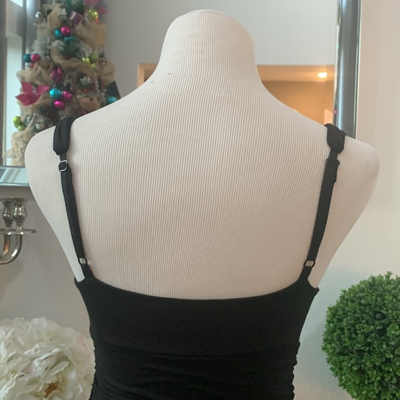 NWOT Bebe bandage/ ruched black dress Sz. S - Picture 8 of 10